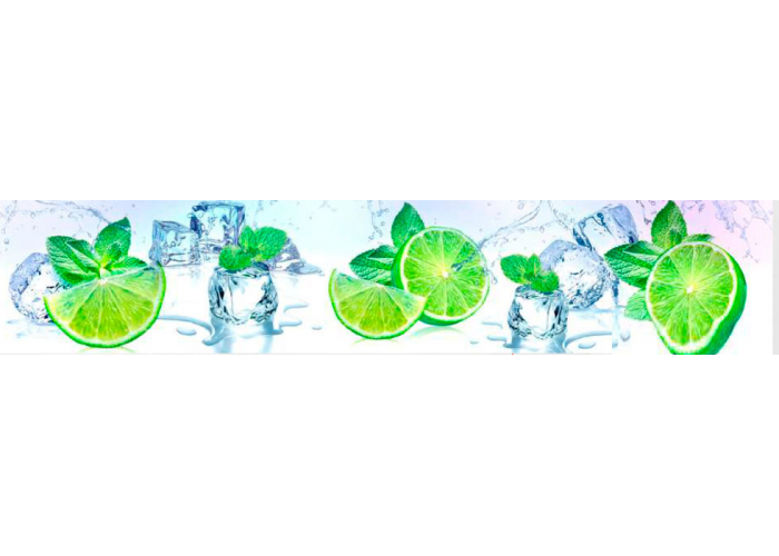 Стеновая панель 300 ПР лайм и мята