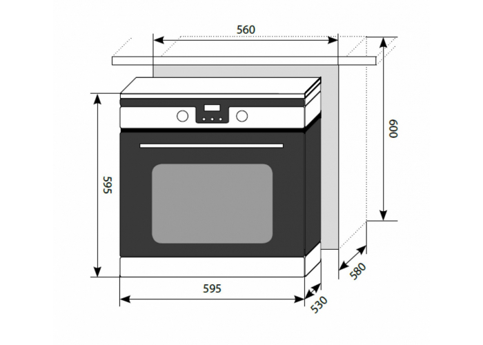 Электрический духовой шкаф LEX EDP 092 IX
