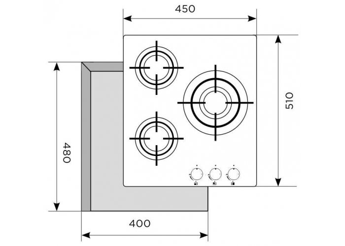 Газовая варочная панель LEX GVG 431 С IV