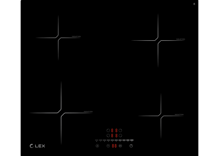 Индукционная варочная панель панель LEX EVI 640-2 BL