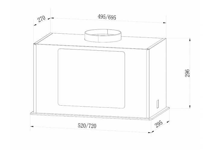 Встраиваемая вытяжка LEX GS BLOC G 600 WHITE