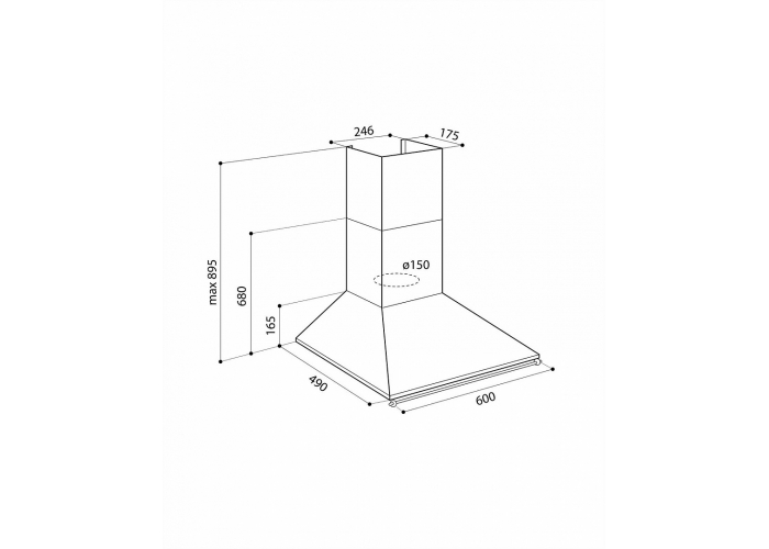 Встраиваемая вытяжка LEX VINTAGE 600 IVORY