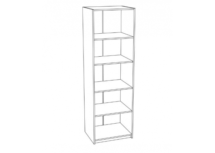 Шкаф с полками Стендмебель Мальта ШК 712