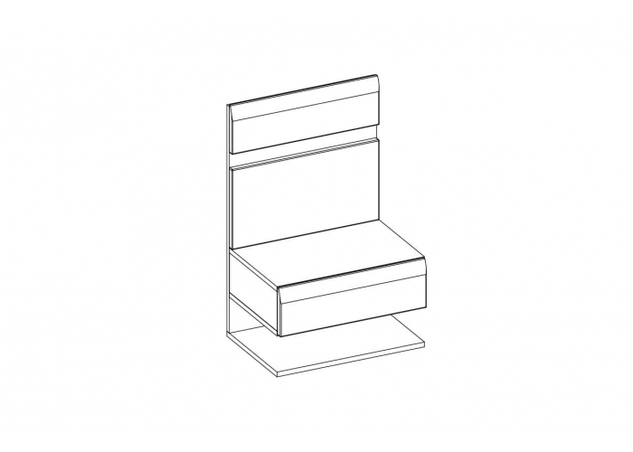 Тумба прикроватная Анрэкс LINATE 1S/TYP 95