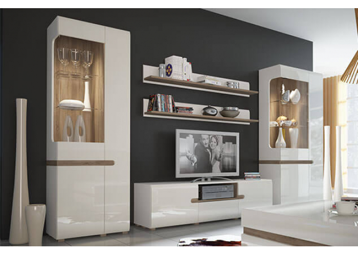 Шкаф с витриной Анрэкс LINATE 3D/TYP 01L