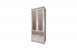 Шкаф с витриной Анрэкс JAZZ 2V2D1S