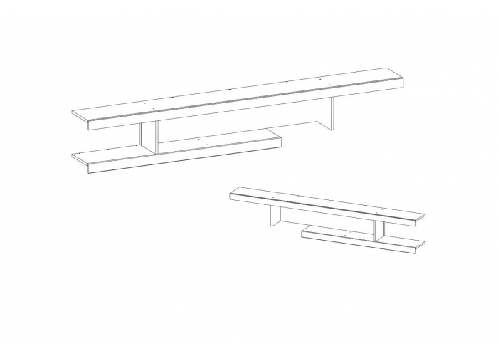 Полка Анрэкс OSKAR 2NB