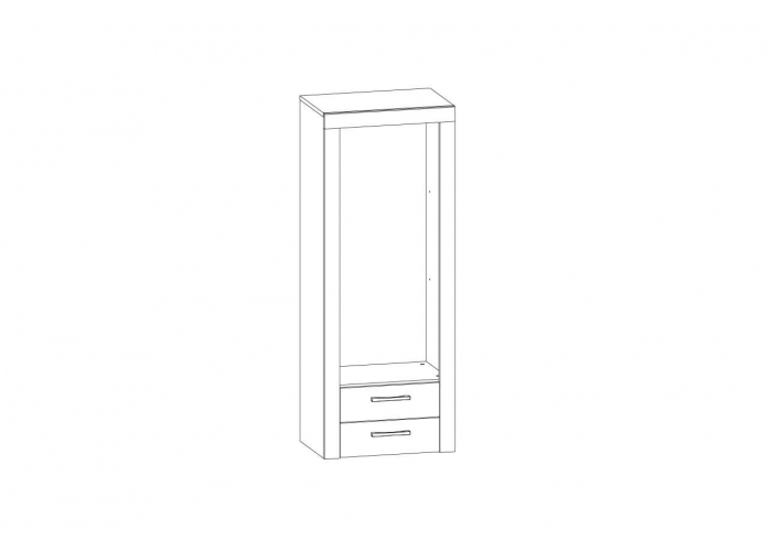 Шкаф-витрина Анрэкс OSKAR 1V2SL