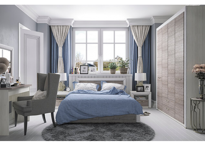 Шкаф без зеркала Анрэкс OLIVIA 4D2S