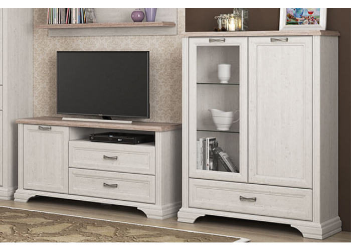 Шкаф с витриной Анрэкс MONAKO 1V1D1SL