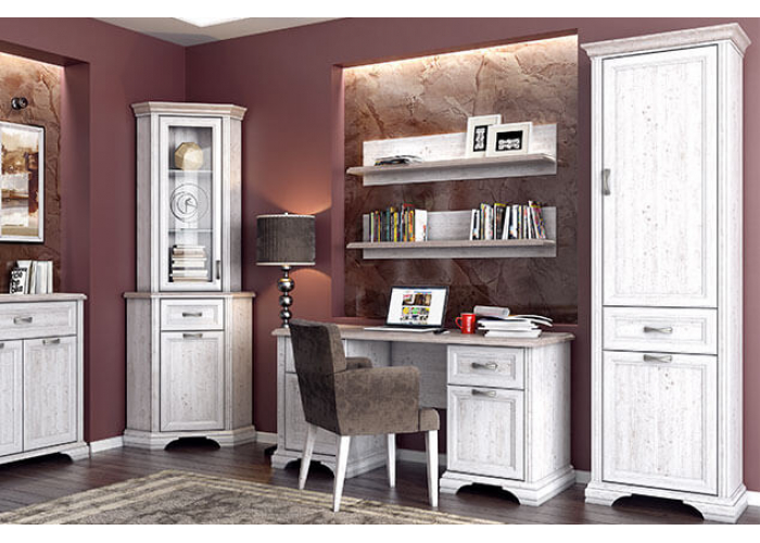 Шкаф с витриной Анрэкс MONAKO 1VU