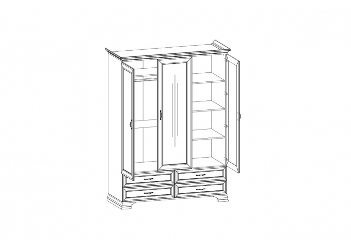 Шкаф Анрэкс TIFFANY 3D4S