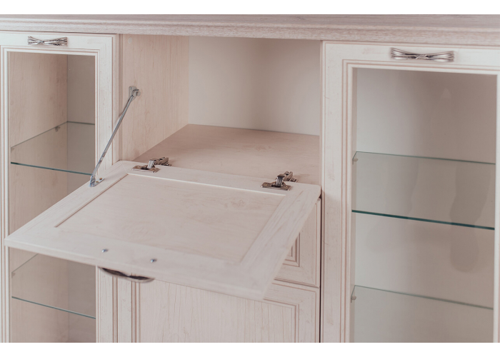 Шкаф с витриной Анрэкс MONAKO 2V2D1S