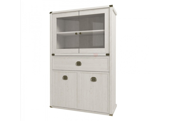 Шкаф с витриной Анрэкс MAGELLAN 2V2D1SL