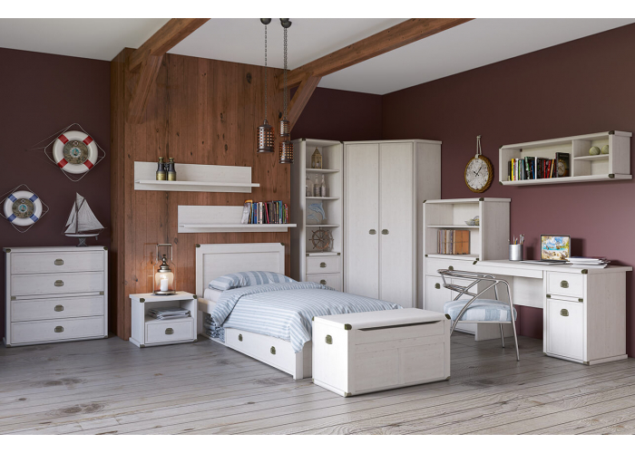 Шкаф с витриной Анрэкс MAGELLAN 1V1D1S