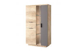 Шкаф с витриной Анрэкс BRYCE 1V2D1S