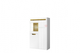 Шкаф с витриной Анрэкс TORINO 1V2D P