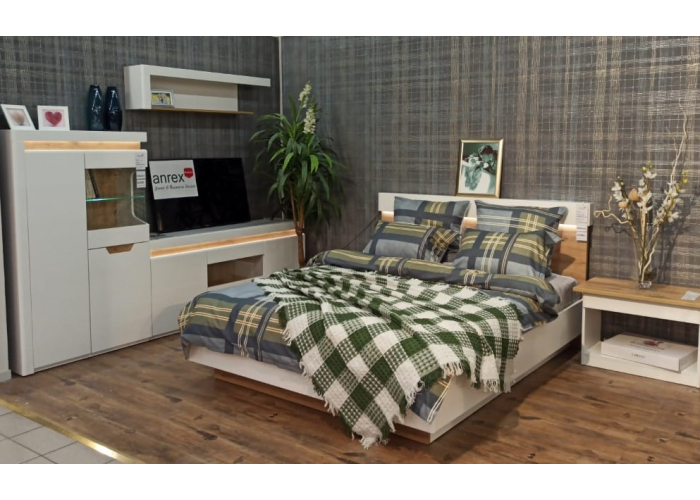 Шкаф с витриной Анрэкс TORINO								 1V1D L