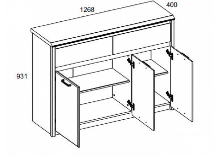 Тумба Анрэкс BJORK 3D2S