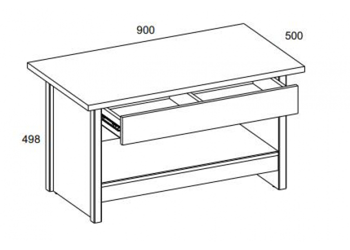 Стол журнальный Анрэкс BJORK 1S
