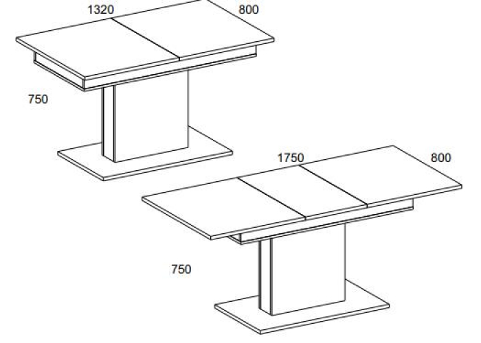 Стол раздвижной Анрэкс BJORK