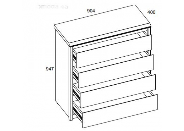 Комод Анрэкс BJORK 4S
