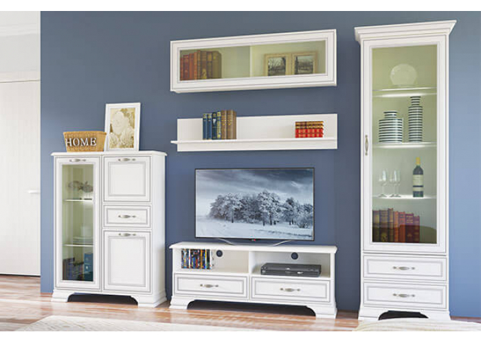 Шкаф с витриной Анрэкс TIFFANY 1V2S