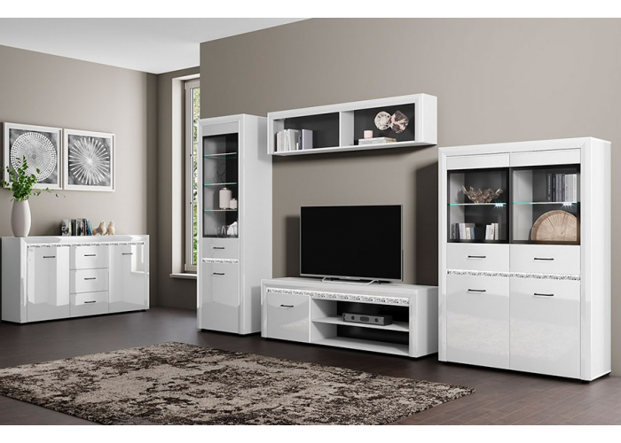 Тумба RTV Анрэкс WHITEBLACK 1D2N