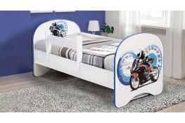 Детская кровать с фотопечатью Мотоцикл