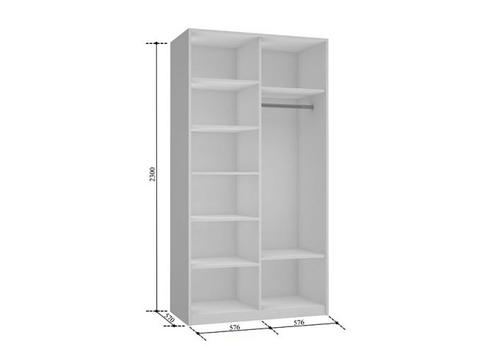 Шкаф-купе Е1 120х57х230 Прайм ДС