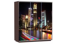 Шкаф-купе Сенатор 180х60х220 Трио Ночной-город