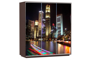 Шкаф-купе Сенатор 180х60х220 Трио Ночной-город