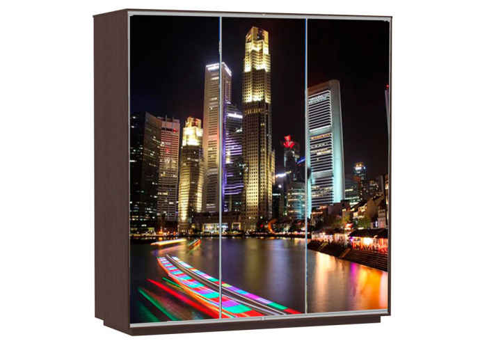 Шкаф-купе Сенатор 180х60х220 Трио Ночной-город