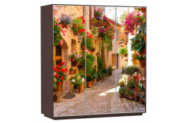 Шкаф-купе Сенатор 180х60х220 Трио Цветочная улица