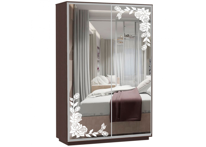 Шкаф-купе Сенатор 140х45х220 Класс Розы