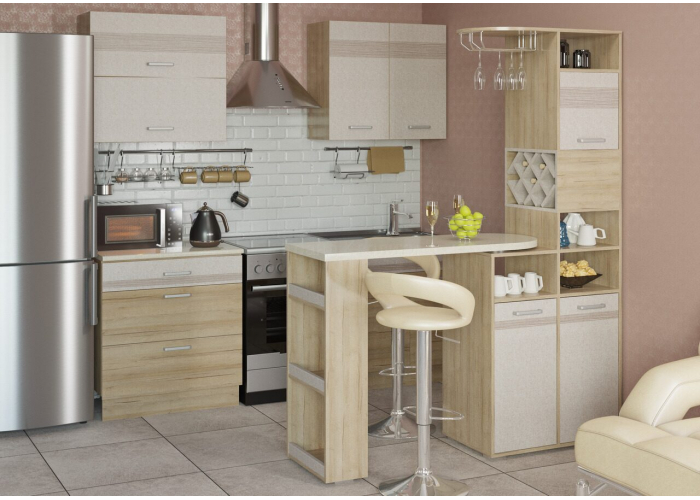 Шкаф перегородка двухсторонний Гранд Кволити БарС