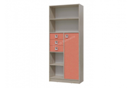 Шкаф стеллаж с дверкой и ящиками Гранд Кволити Сити