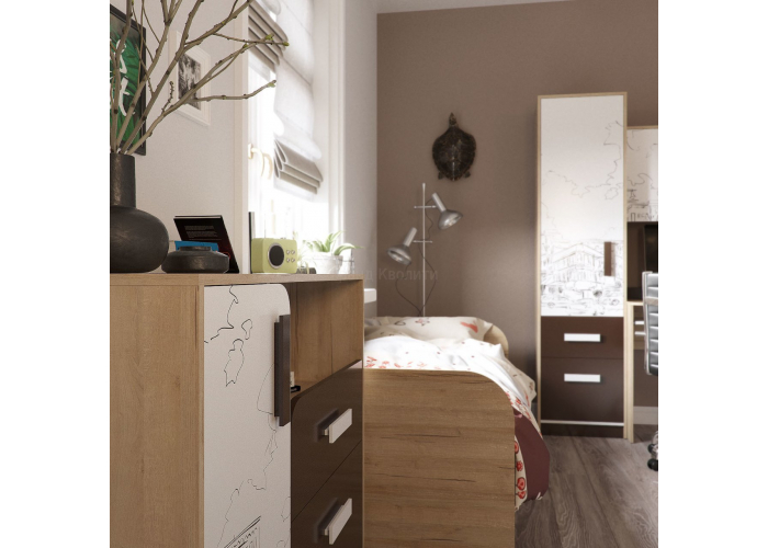 Кровать односпальная с ящиком Гранд Кволити Арабика