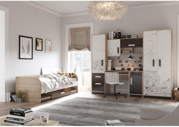 Кровать односпальная с ящиком Гранд Кволити Арабика