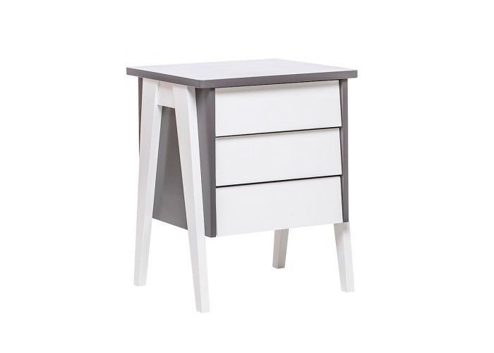 Тумбочка прикроватная Импэкс Сканди 3 ящ.