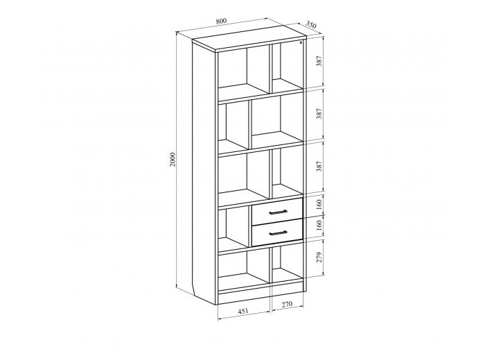 Стеллаж Compass Виктория ВИ-2К