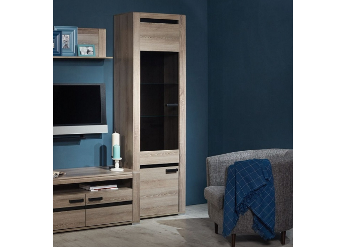 Шкаф со стеклом СБК Бруна