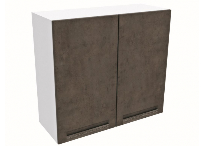 Шкаф 2-х дверный навесной СБК Грей ШГ-80