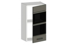 Шкаф навесной со стеклом СБК Канзас ШСТ-40