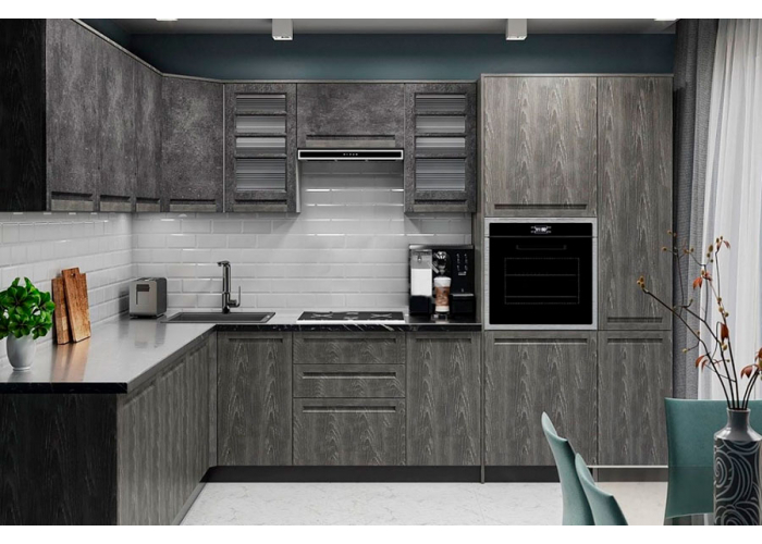 Кухонный гарнитур СБК Грей №2 4.1