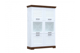 Пенал низкий со стеклом СБК Кантри СРТ