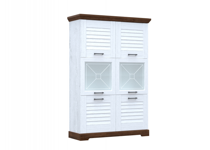 Пенал низкий со стеклом СБК Кантри СРТ