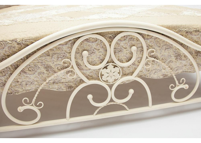 Кровать металлическая TetChair Elizabeth  антич.белый160