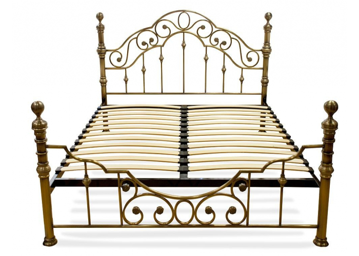 Кровать металлическая TetChair Victoria Antique Brass 140