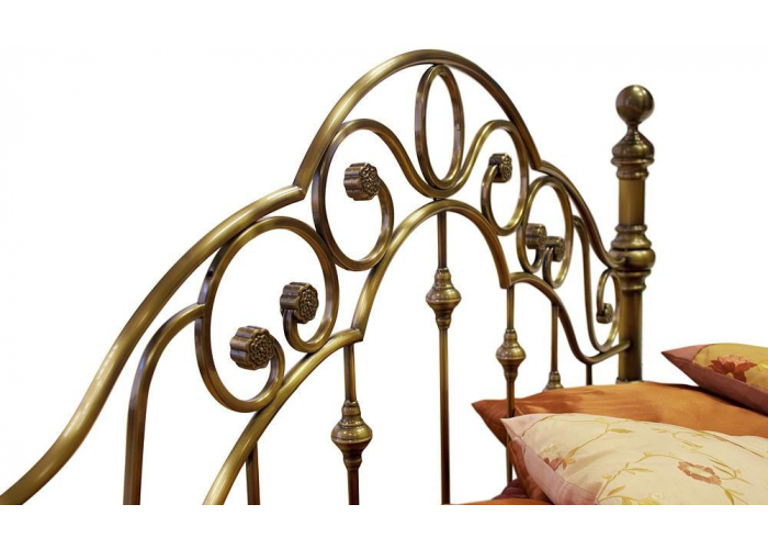 Кровать металлическая TetChair Victoria Antique Brass 140